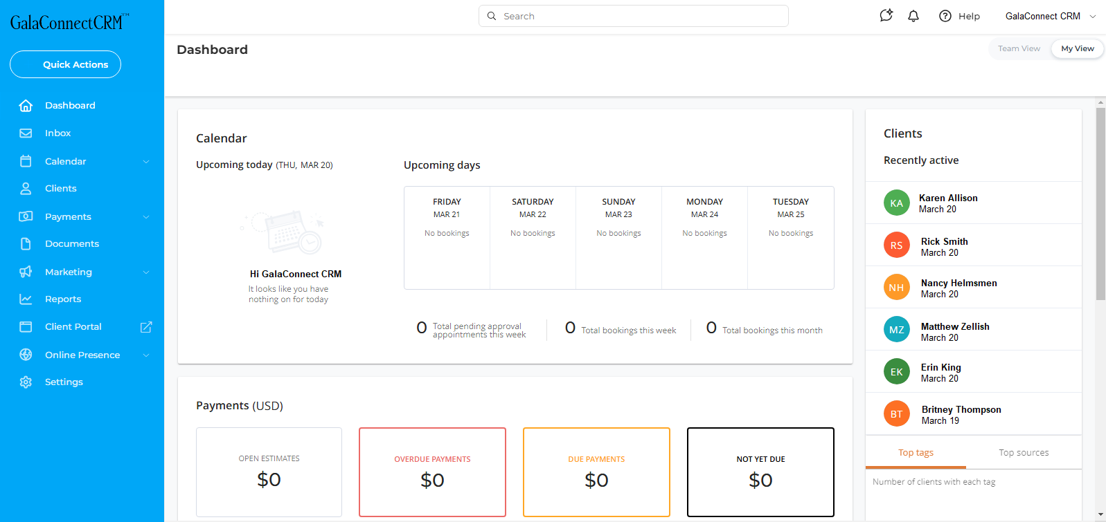 GalaConnect-CRM-Portal